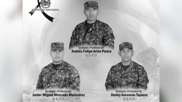 TRES soldados profesionales asesinados por ELN en Boyacá