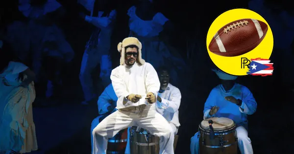 Bad Bunny en show de medio tiempo del Super Bowl