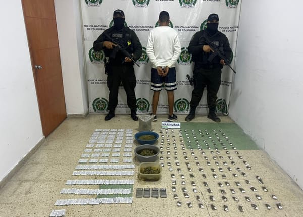 Cae expendio de alucinógenos y detenidos dos  'jibaros' en Bucaramanga