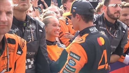 Lando Norris confirmó  su relación con Margarida Corceiro