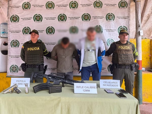 Policía frustra atentado de dos hombres armados en Santander