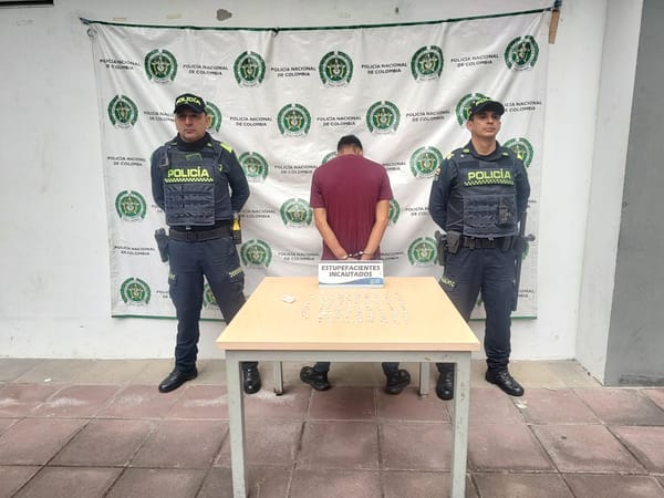 Jíbaro con 99 dosis de coca es capturado en centro de San Gil