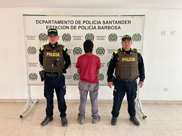 Capturado en Barbosa un hombre requerido por porte ilegal de armas en Yopal