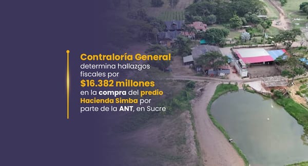 Hallan irregularidades en compra de predios por parte de la ANT