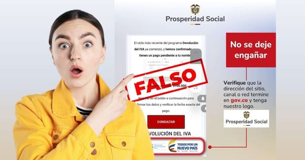 Prosperidad Social alerta sobre ola de estafas que usan de forma fraudulenta el nombre de esa entidad