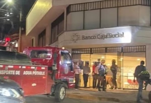 Conato de incendio fue controlado en entidad bancaria de San Gil