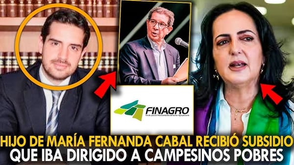 Hijo de María Fernanda Cabal habría recibido millonarios subsidios para campesinos