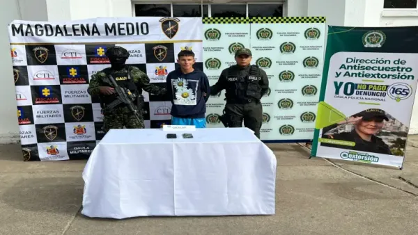 El Gaula captura a ‘El Flaco’ y ‘El Cabezón’, extorsionistas de comerciantes en Santander