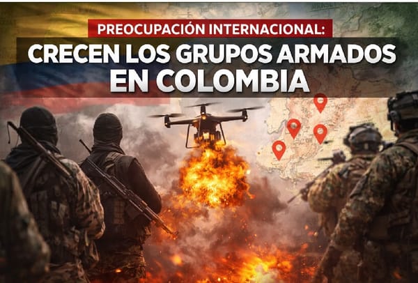 Informe internacional alerta sobre crecimiento de grupos armados en Colombia
