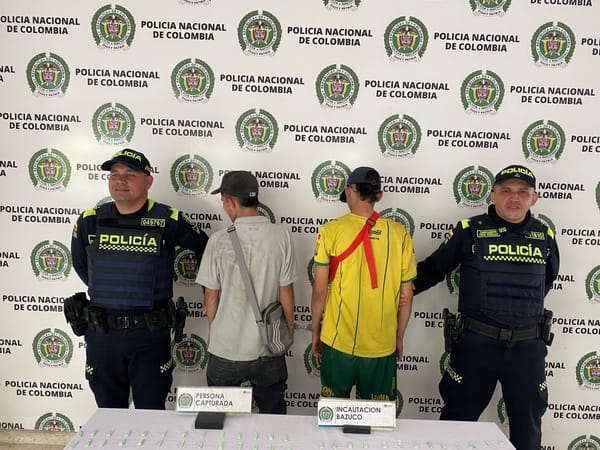 Capturan a dos presuntos jíbaros con bazuco en barrio Santa Fe