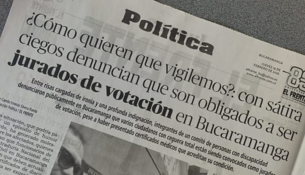 “Está bien, ya entendimos, no convocaremos cieguitos para vigilar las elecciones”: Registraduría