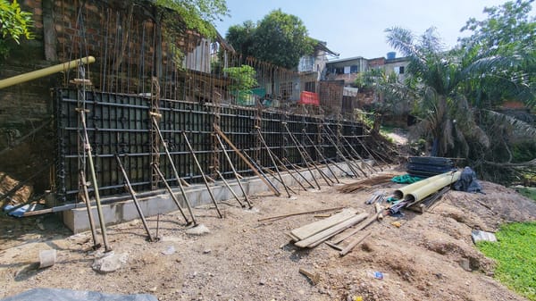 Muro de contención disminuye riesgo de inundación en la Isla del Zapato en Barrancabermeja