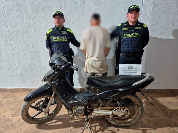 Hombre fue capturado por falsedad marcaria en Betulia