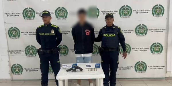 Cae extranjero armado en parque priorizado de Bucaramanga