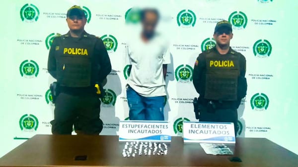 Capturan a hombre con 71 dosis de bazuco en San Gil