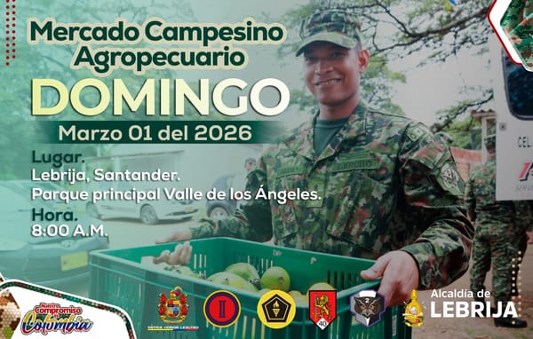 Mercado campesino para el progreso del campo en Lebrija