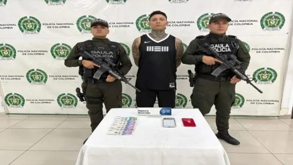 Joven fue capturado en Bucaramanga mientras recibía dinero producto de una extorsión a su exnovia