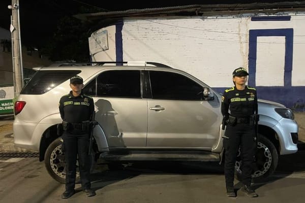 Persecución policial terminó con balacera e incautación en Bucaramanga