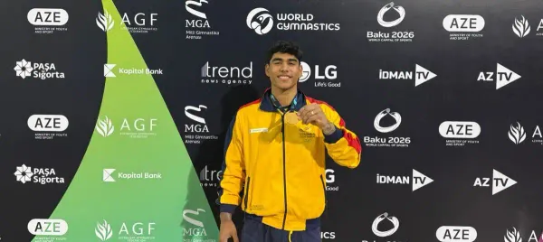 Ángel Barajas medalla de oro en Copa Mundo de Gimnasia