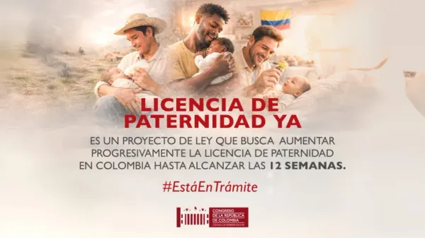Avanza proyecto de ley para ampliar la licencia de paternidad en Colombia