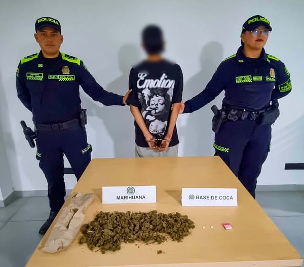 Capturan a joven con más de 146 dosis de droga en Zapatoca