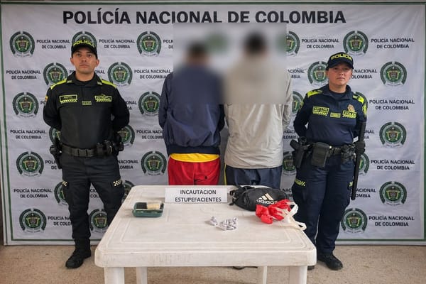 Caen con bazuco en plena carretera: uno capturado y un menor aprehendido