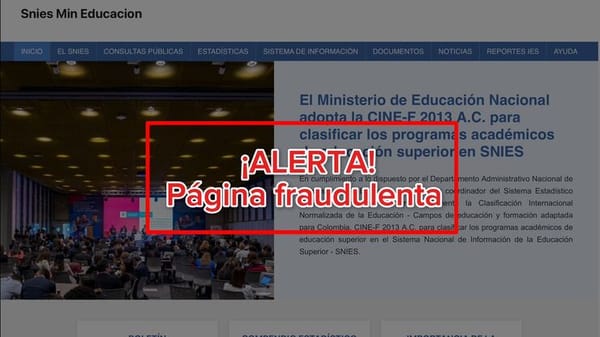 Gobierno advierte SNIES para ofrecer certificados de educación falsos