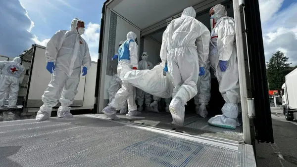 Rusia entrega 1.000 cuerpos de soldados a Ucrania en intercambio