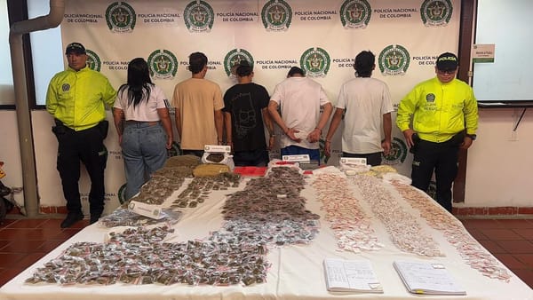 Golpe a 'Los del Sur': Cinco capturados y más de 4.000 dosis de droga incautadas en Bucaramanga