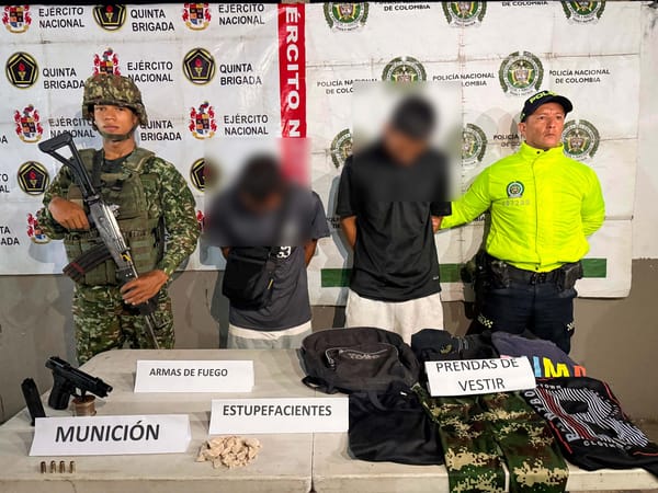 Policía y Ejército frustran acción delincuencial en Santander