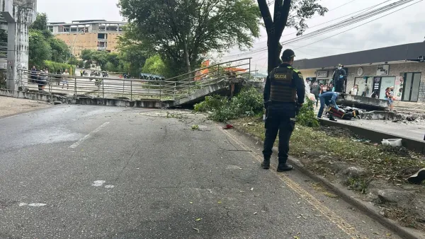 Identifican al motociclista muerto tras colapso de puente en Girón