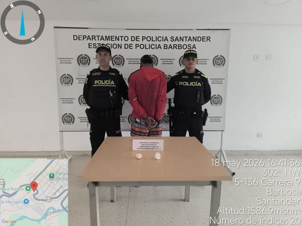 Golpe al narcomenudeo en San Gil y Barbosa: incautaron decenas de dosis de bazuco y coca