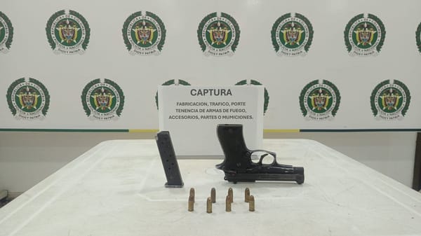 Policía frustró posible hecho violento tras captura de hombre con arma ilegal en Santander