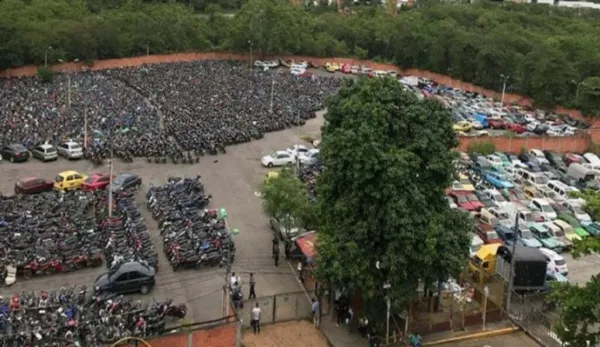 Ordenan a Tránsito de Bucaramanga descongestionar sus atiborrados patios