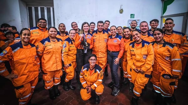 Visita directora general Defensa Civil Colombiana