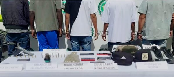Cinco capturados con armamento, explosivos, droga y equipos de comunicación en Ocaña
