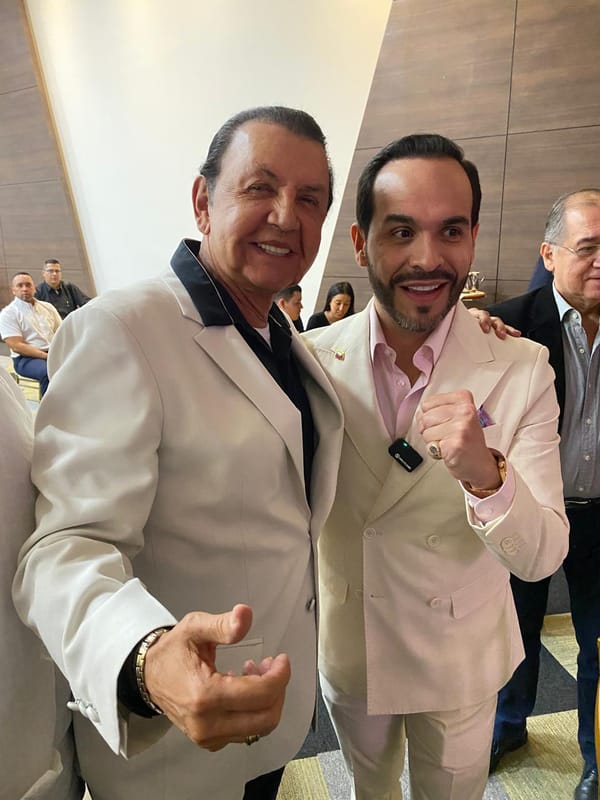 Líder de empresarios de Santander con el presidente De La Espriella