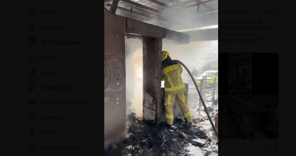 Quema de basura habría provocado incendio de estación La Rosita en Bucaramanga