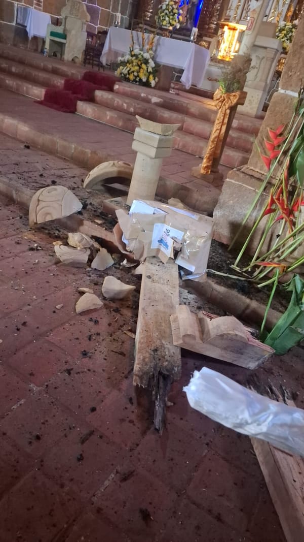 Sismo causó daños en la parroquia de Confines, Santander
