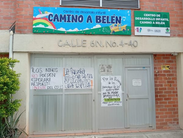 Súplica de los padres usuarios del CDI Camino de Belén en Piedecuesta