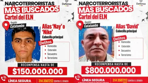 Identifican a dos cabecillas del ELN señalados de ordenar atentado con taxi bomba en Los Patios
