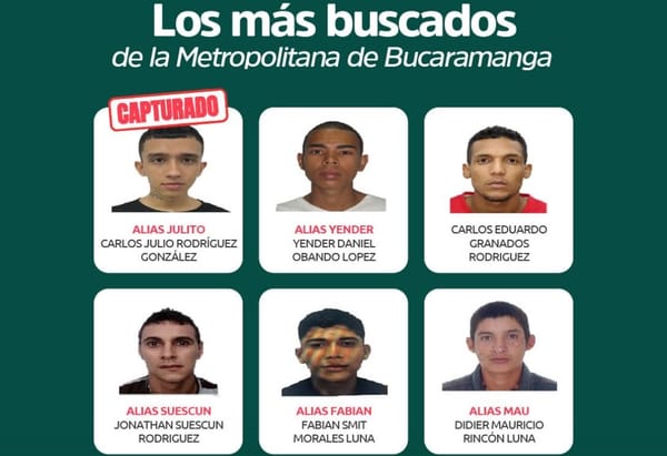 Alcaldía va por los otros cinco más buscados por homicidio en Bucaramanga
