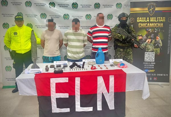 Capturados integrantes del ELN con 'miscelánea' para surtir el crimen