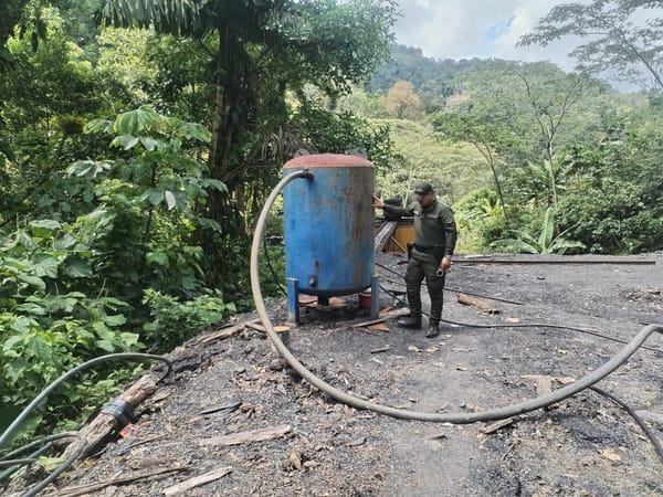 Vuelve y juega: cuatro capturados más por presunta minería ilegal en zona rural de Landázuri, Santander
