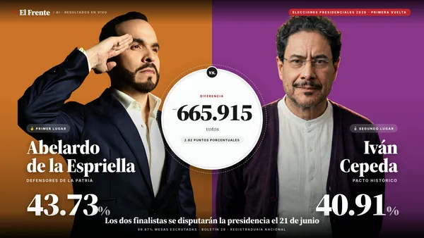 Abelardo y Cepeda se disputarán la presidencia en segunda vuelta