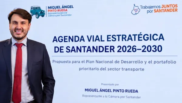 Representante Pinto incluye en el PND 9 prioridades para desenterrar del atraso vial a Santander