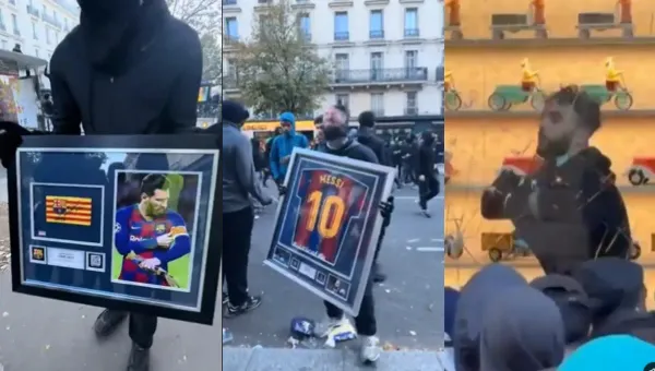 Robaron dos piezas históricas de Lionel Messi durante saqueo en París
