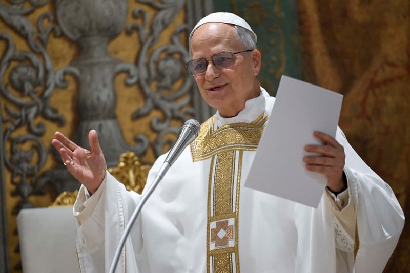 La primera visita oficial del Papa Leon XIV fue a la Virgen del Buen Consejo imagen de la publicación