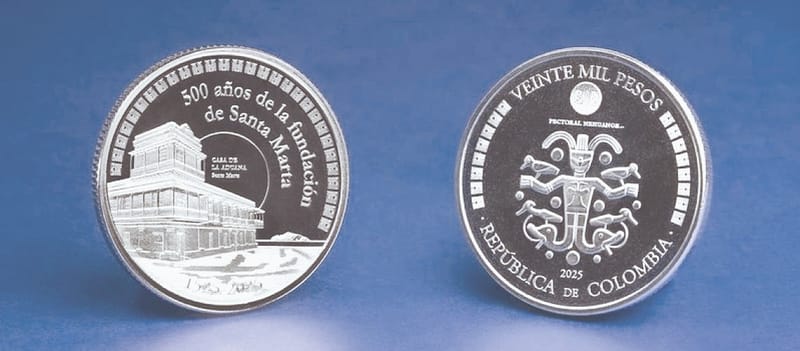 Moneda de $20.000 lanzada  por el Banco de la República imagen de la publicación