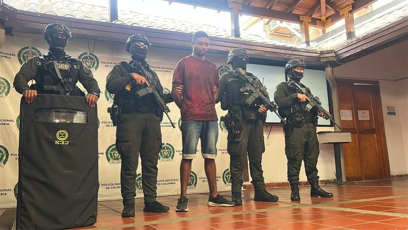 Así cayó “Sombra”, integrante de “Los de Villas” en Bucaramanga imagen de la publicación